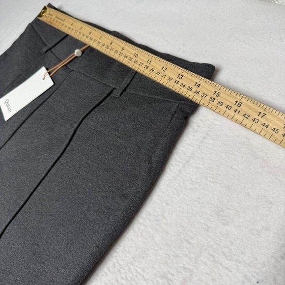 NEW QUINCE Ultra-Stretch Ponte Flare Leg Pants in Charcoal - Size Medium - Picture 4 of 7